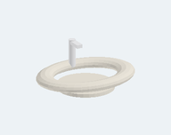 Geometría original: Lavabo sobre encimera